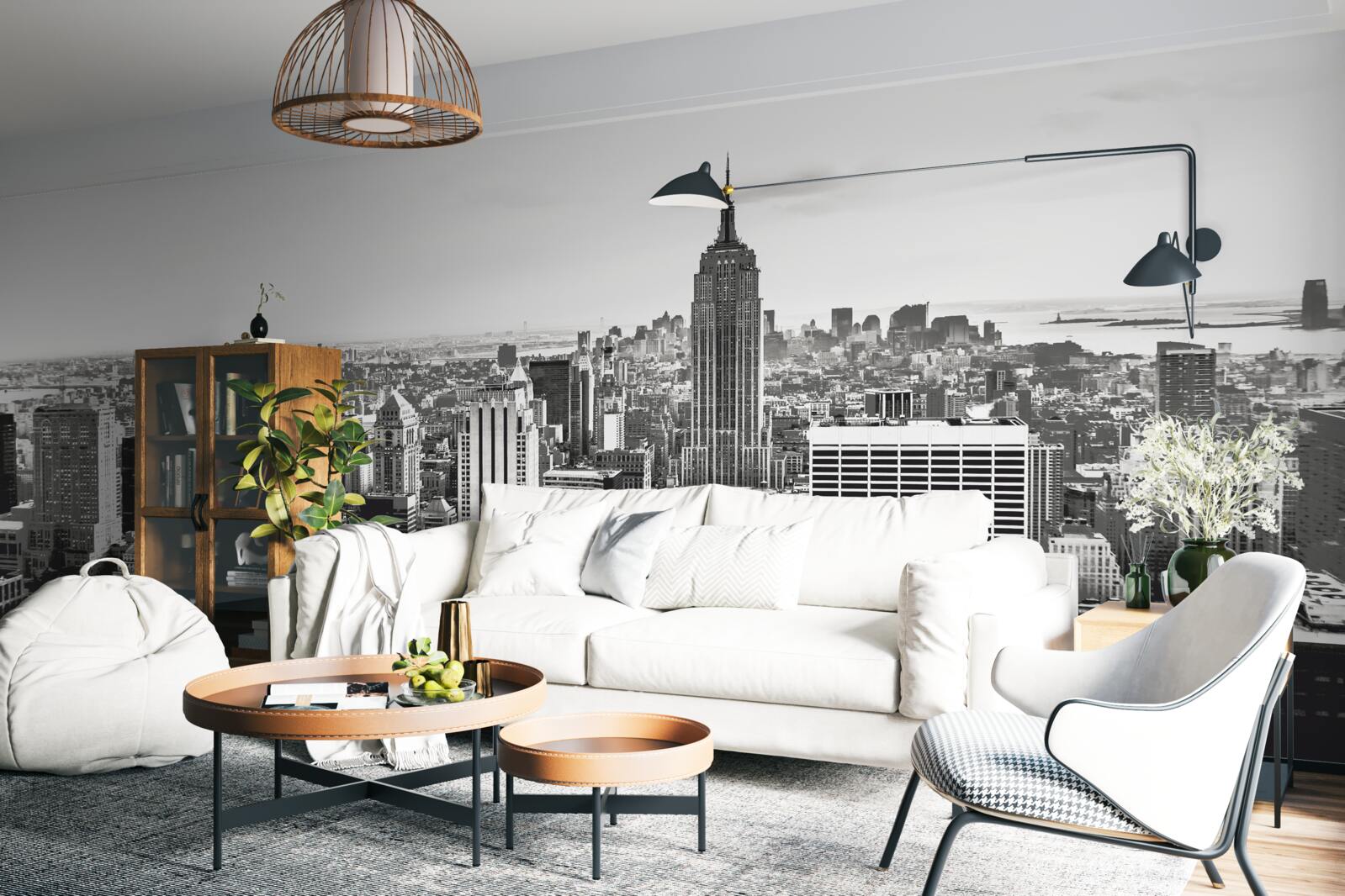 Fotobehang vintage widok na manhattan