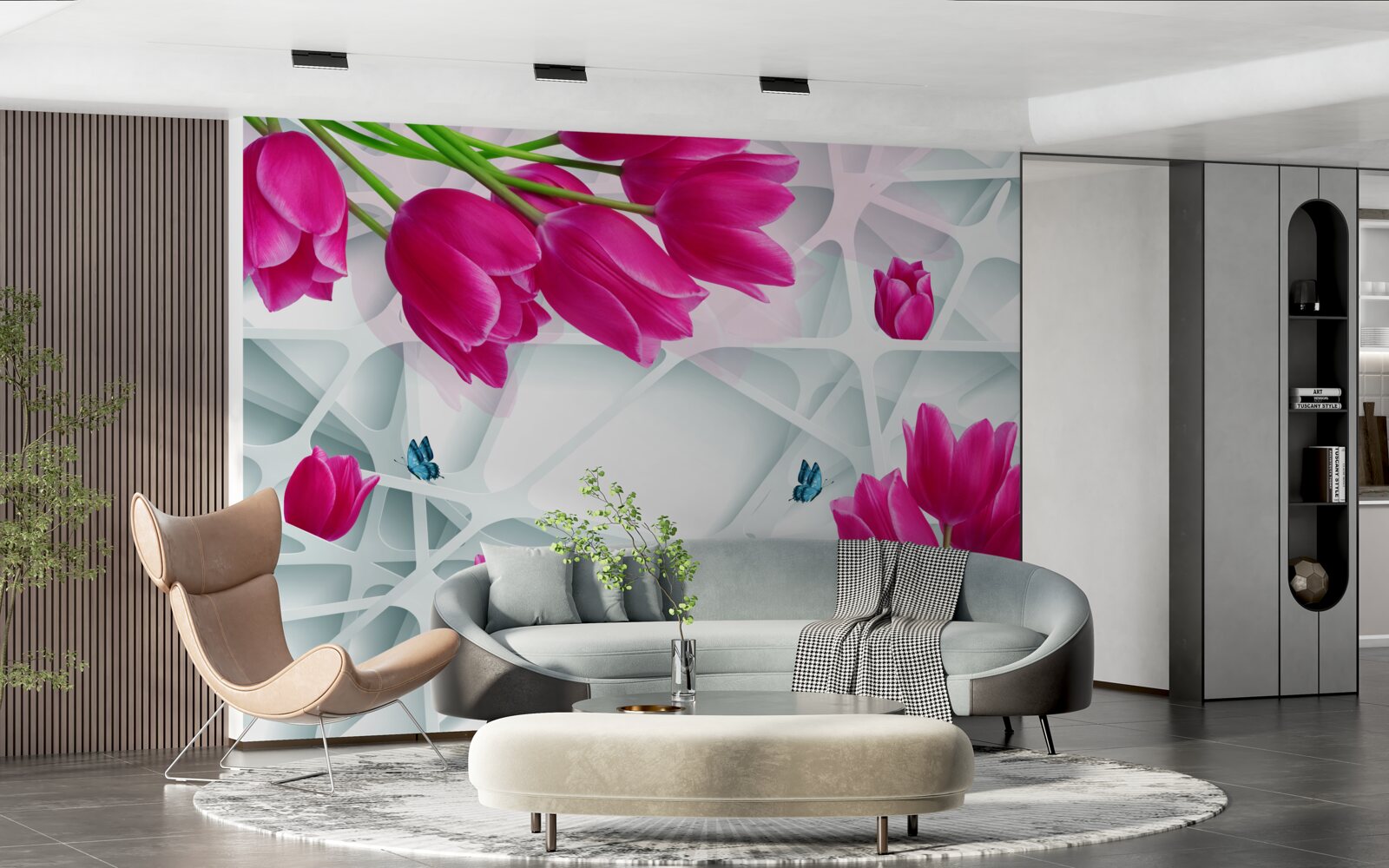 Fotobehang prachtige knoppen van roze tulpen