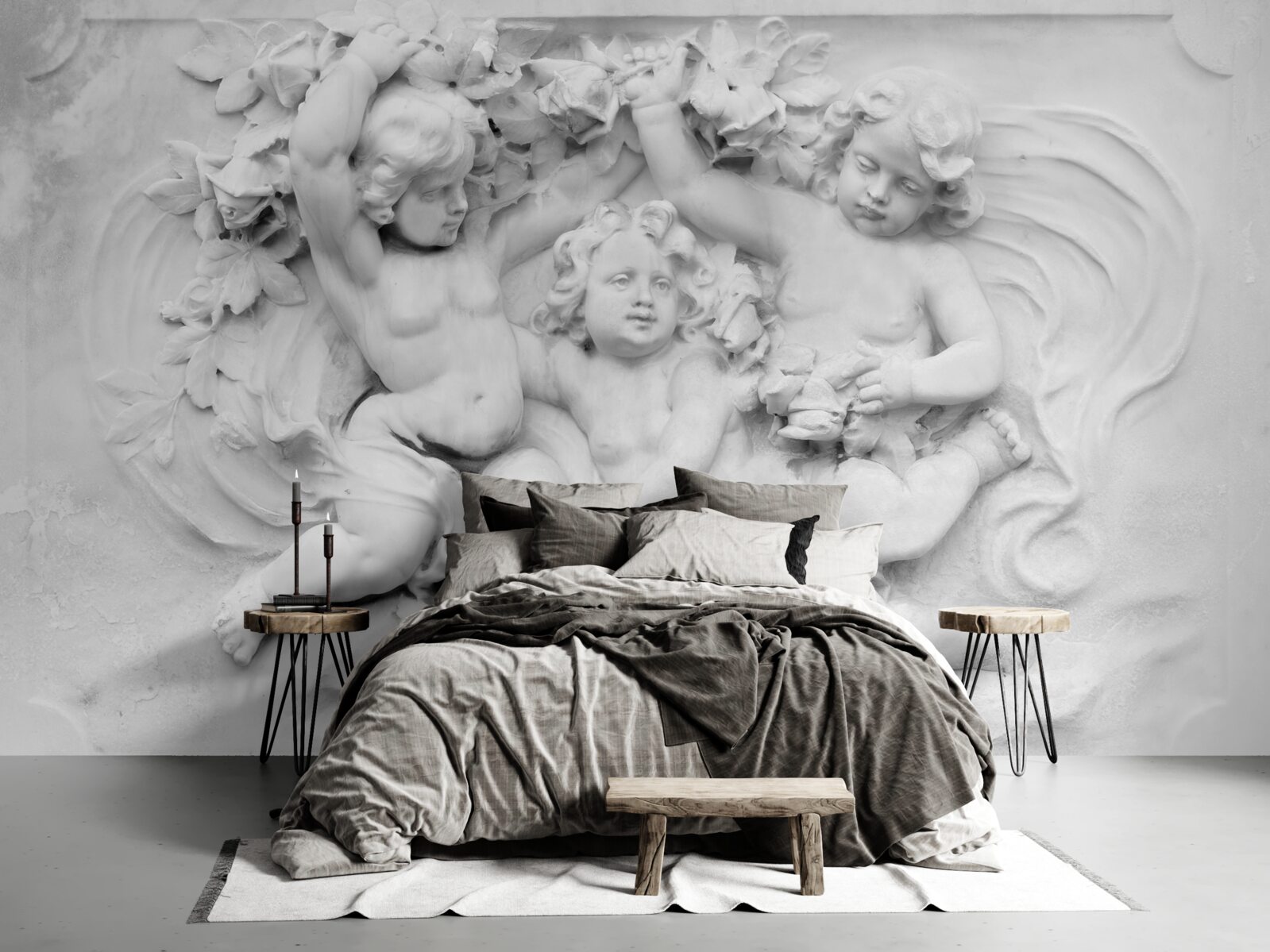 Fotobehang verlichting is een speelveld voor engelen