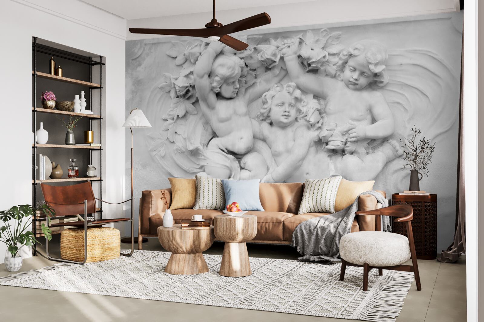 Fotobehang verlichting is een speelveld voor engelen