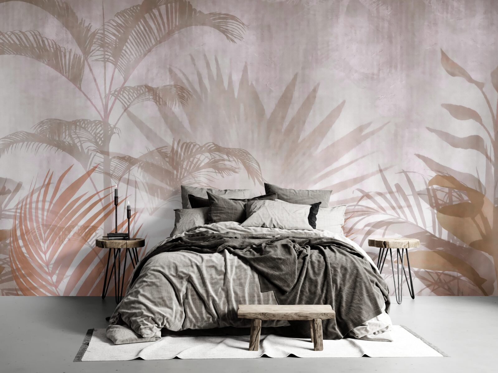 Fotobehang tropische planten met delicatesse