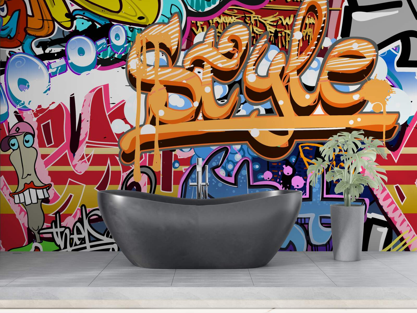 Fotobehang Levende muurkunst