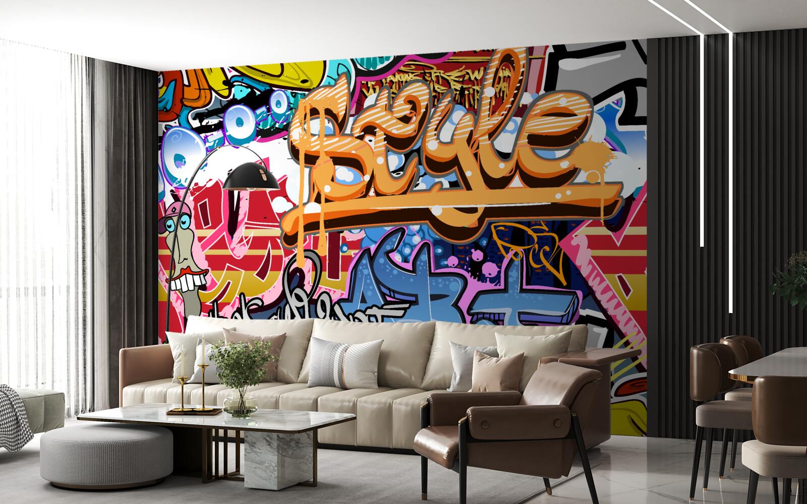 Fotobehang Levende muurkunst