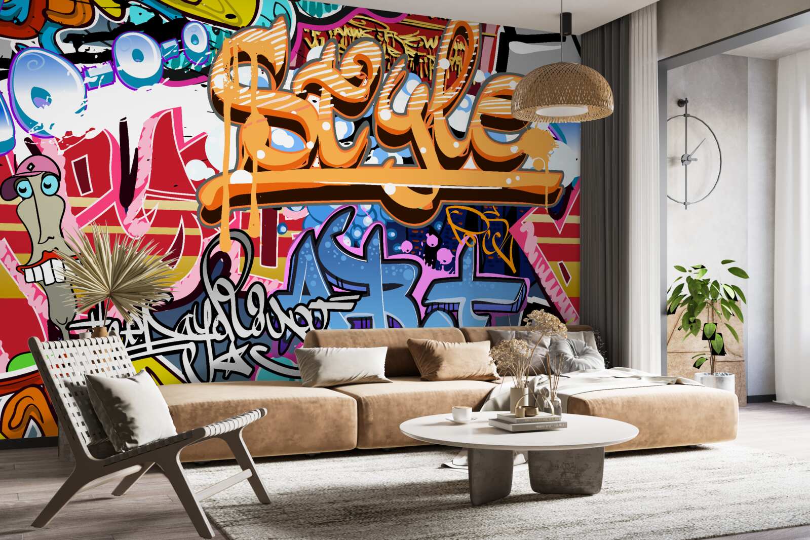 Fotobehang Levende muurkunst