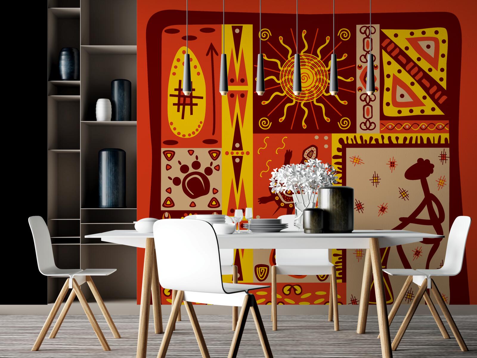 Fotobehang zachte bloemblaadjes in witte en roze tinten