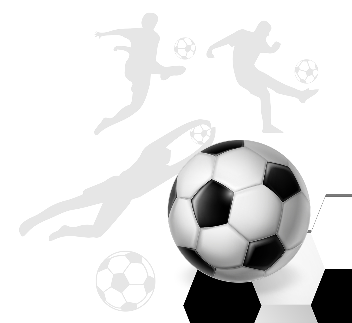 Fotobehang grote voetbal