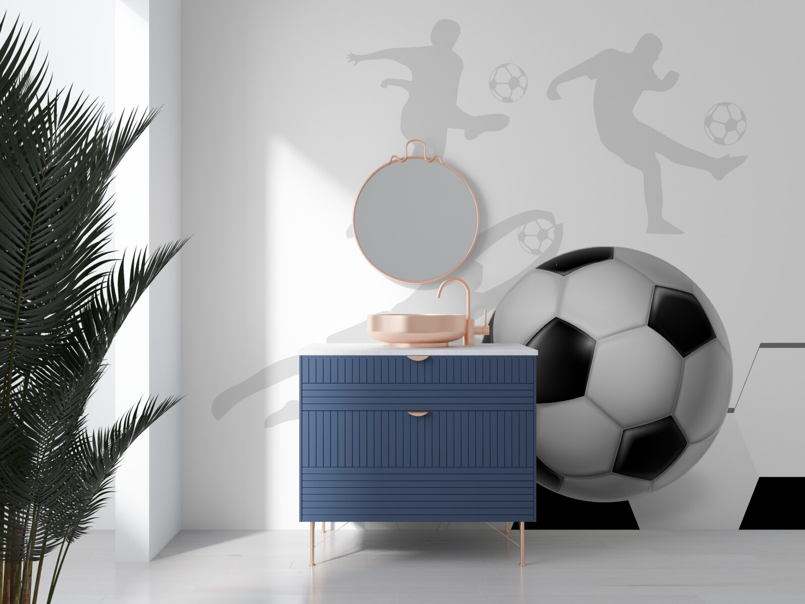 Fotobehang grote voetbal