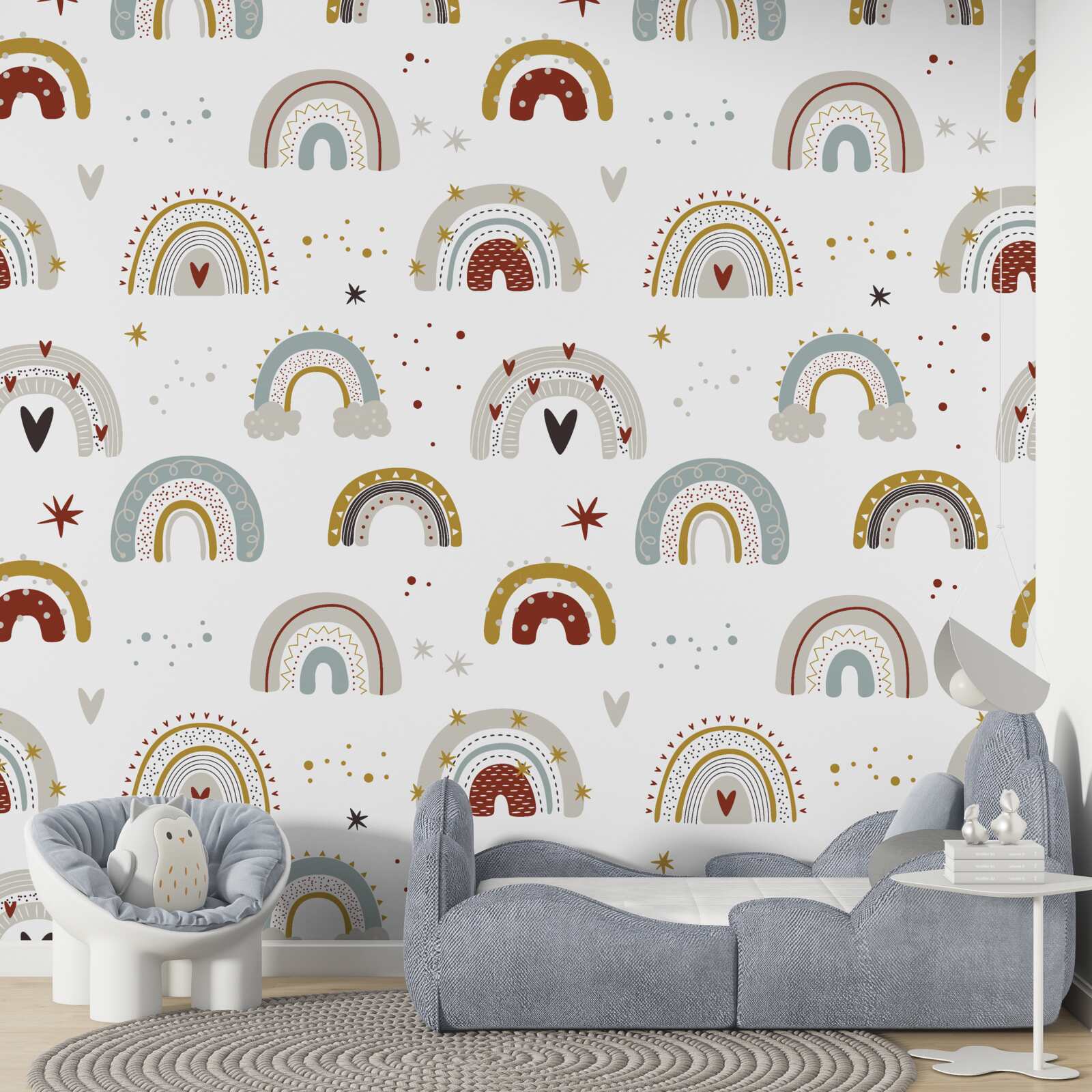 Fotobehang allerlei abstracte regenbogen