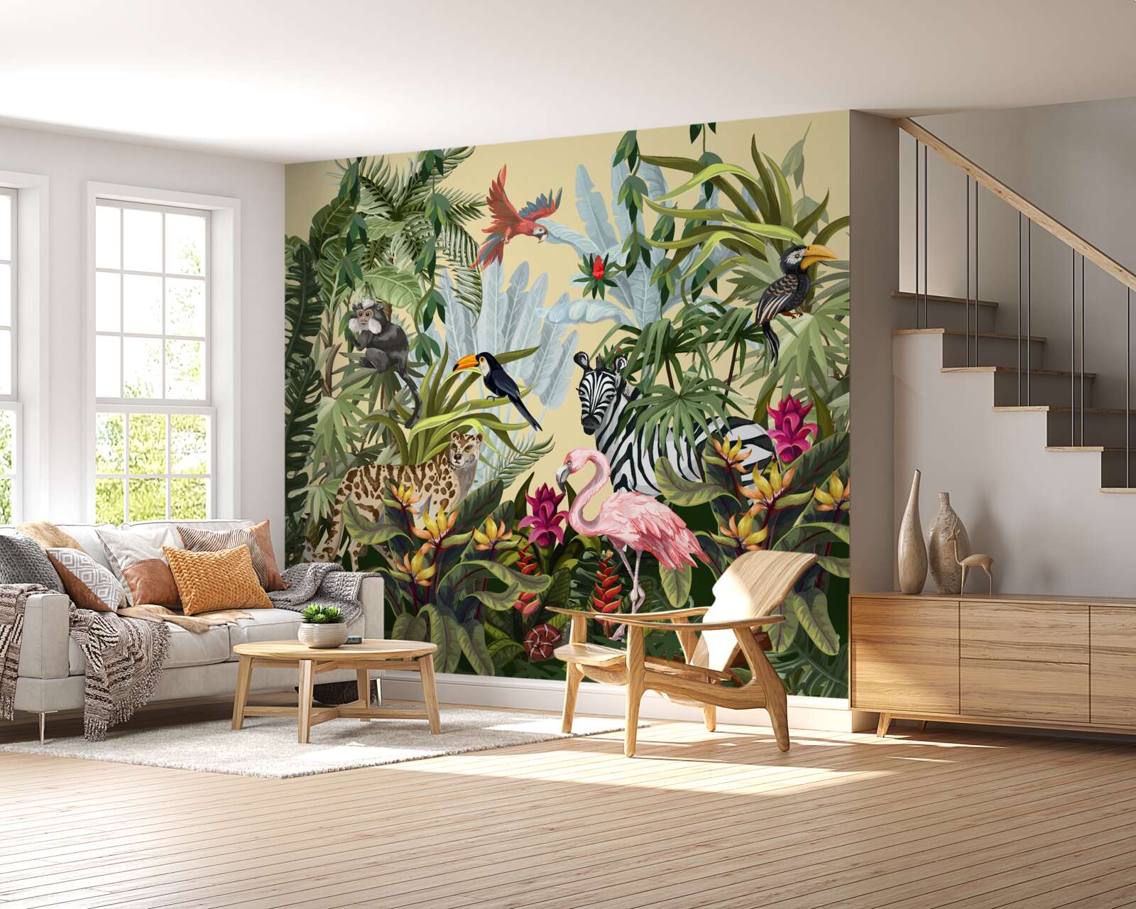 Fotobehang bewoners van het regenwoud