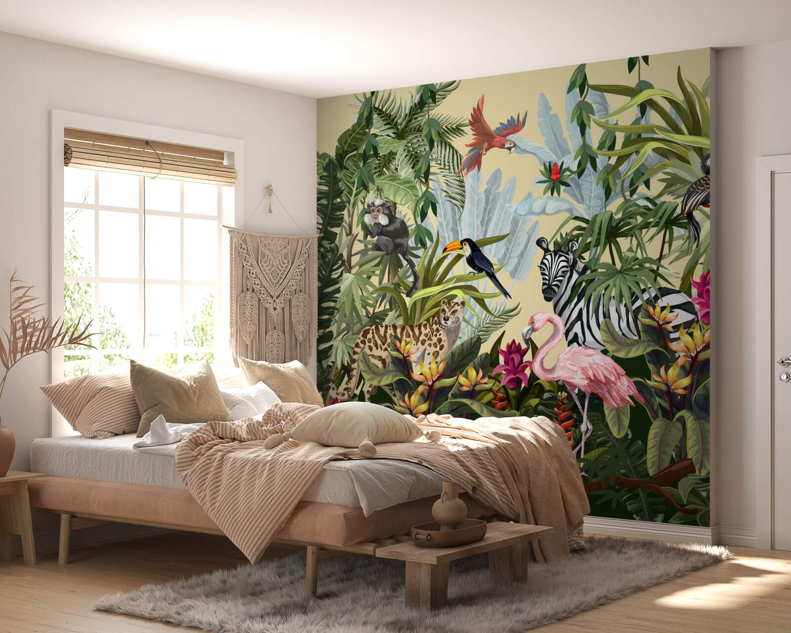 Fotobehang bewoners van het regenwoud