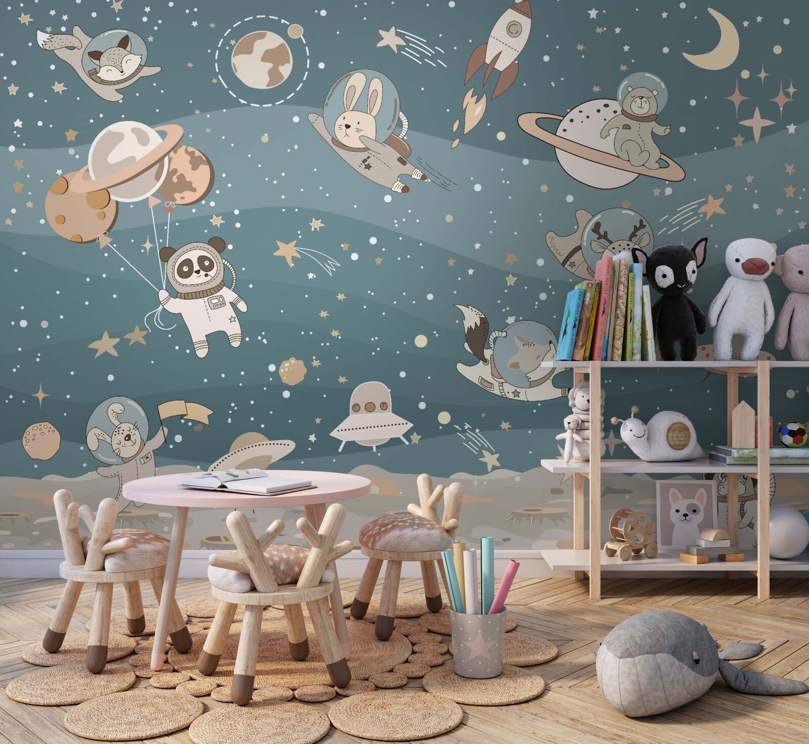 Fotobehang ruimte dieren