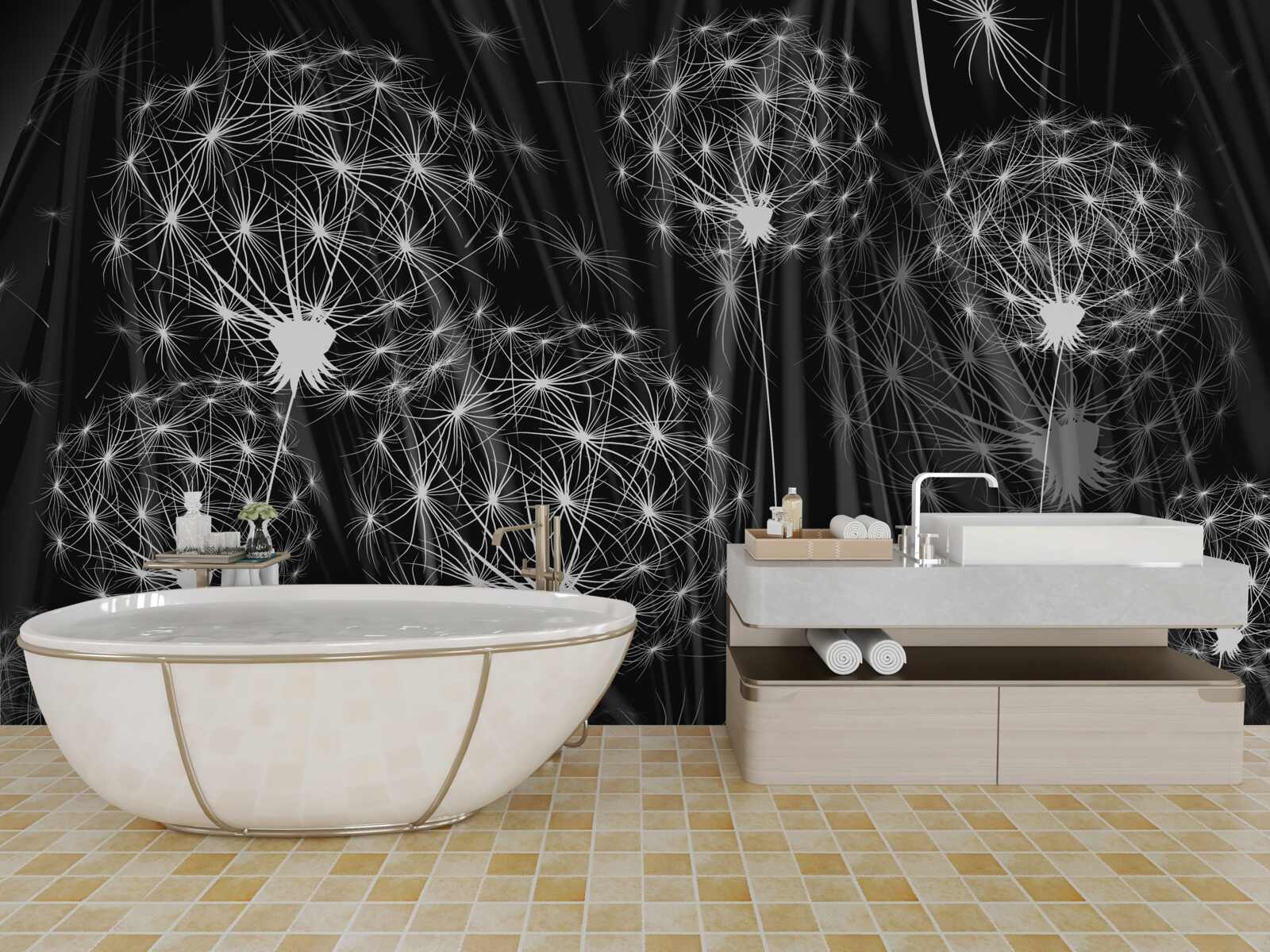 Fotobehang helderwitte kuit