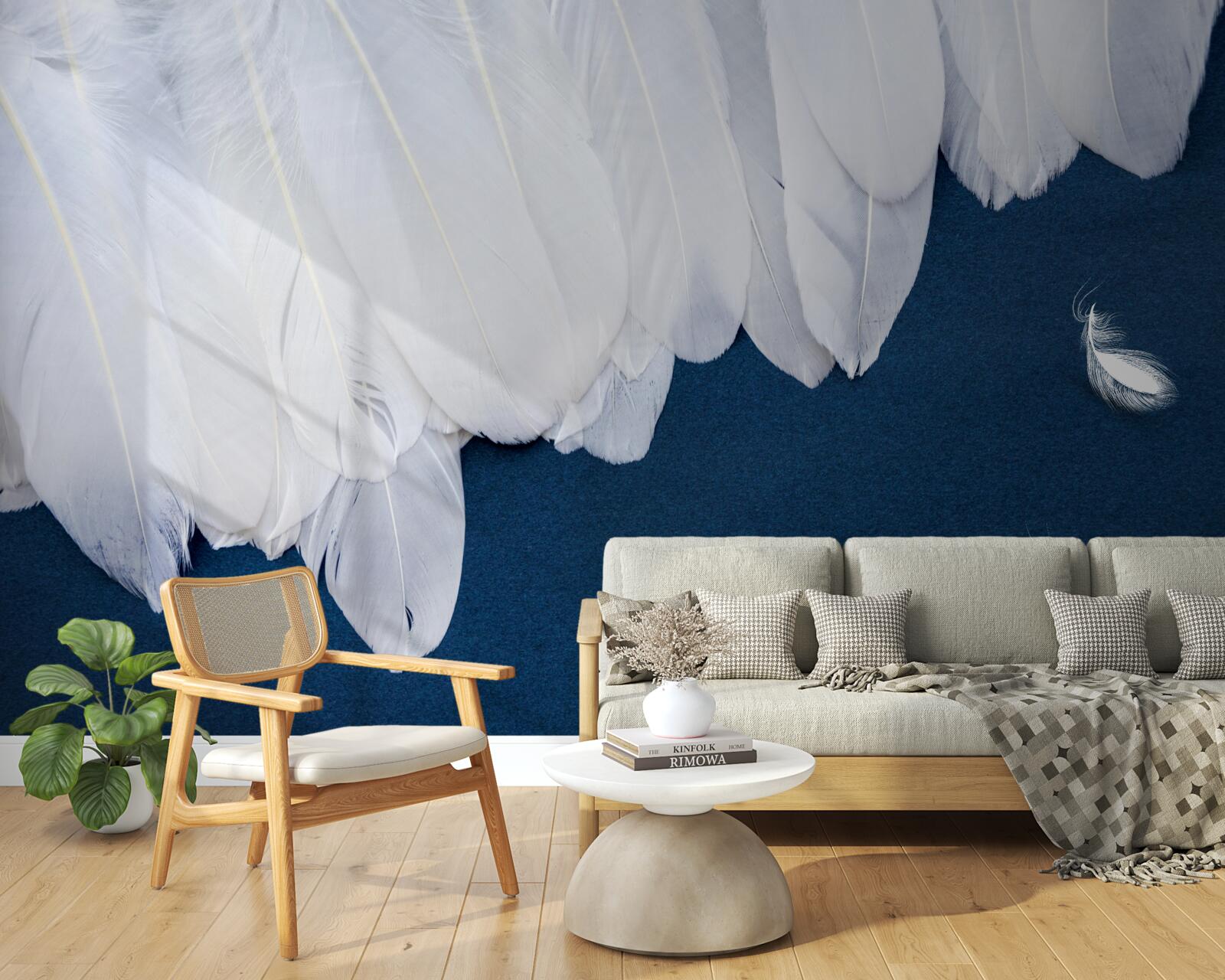 Fotobehang licht zacht dons