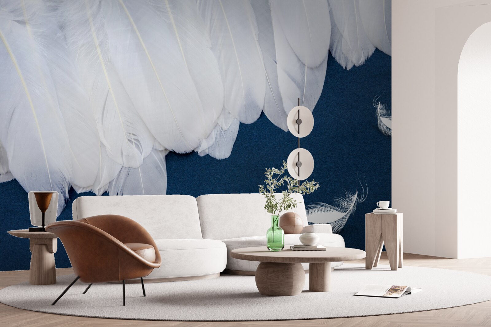 Fotobehang licht zacht dons