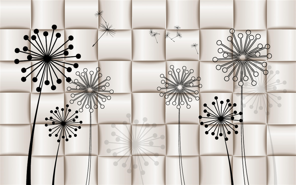 Fotobehang bijzondere duizendpoten en kleine vogels