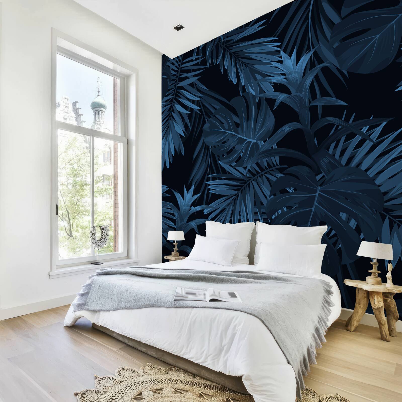 Fotobehang regenwoud onder de dekking van de duisternis