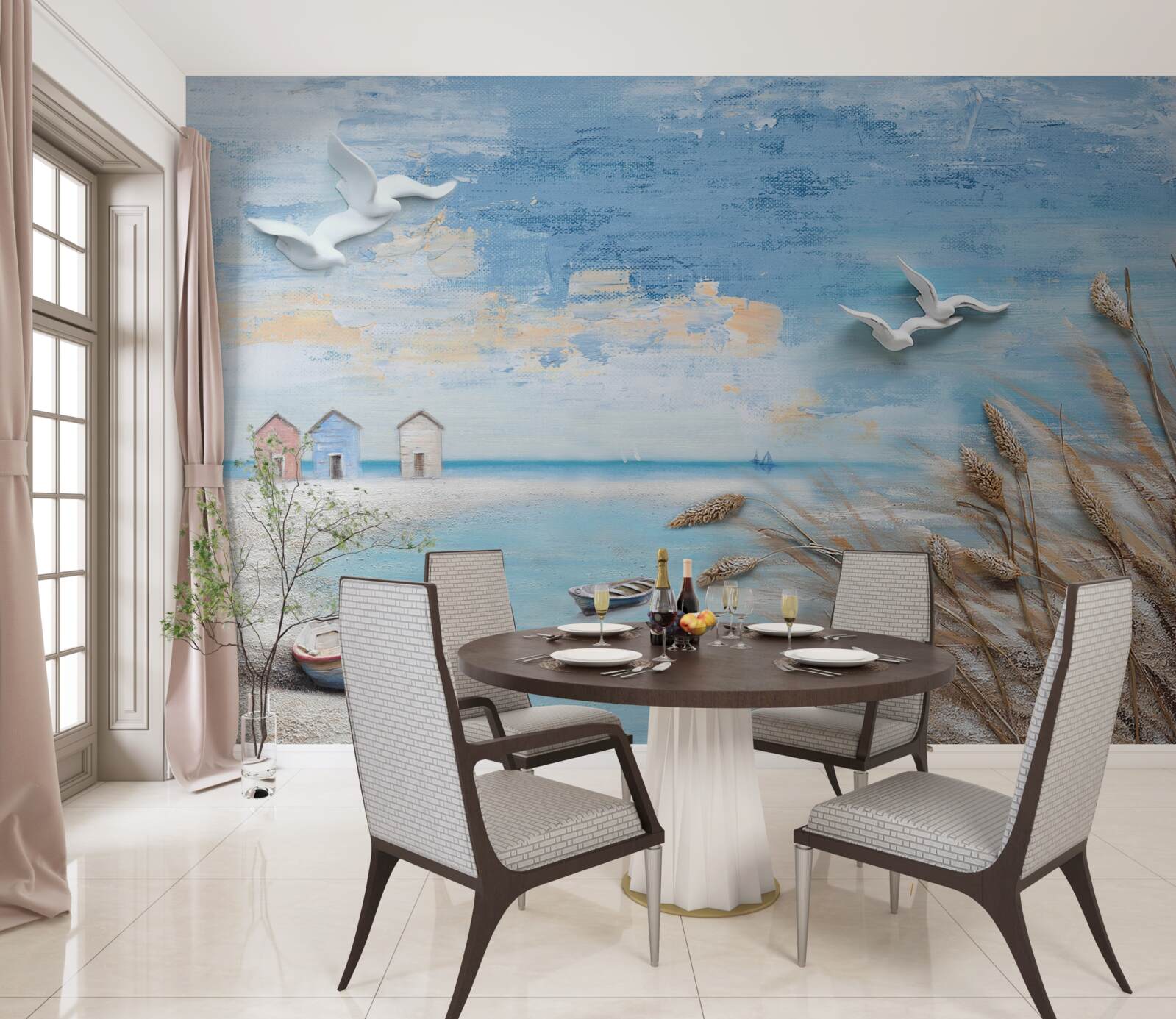 Fotobehang kust in de herfst