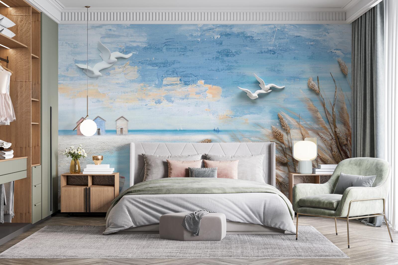 Fotobehang kust in de herfst