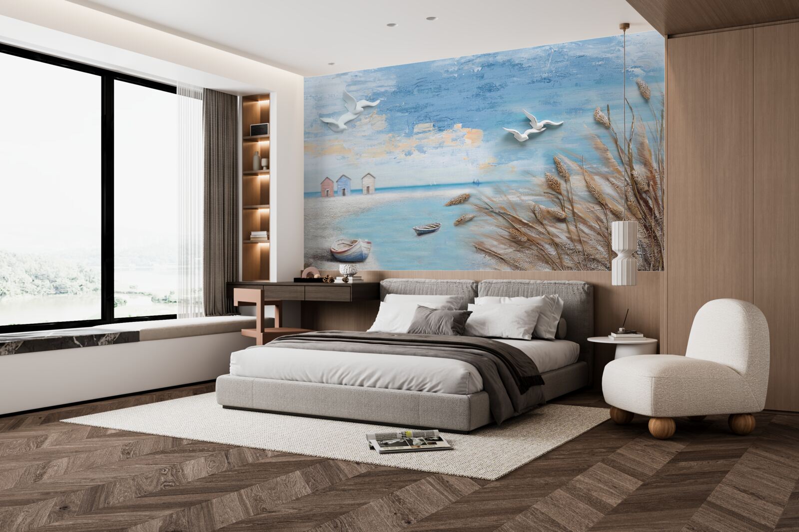 Fotobehang kust in de herfst