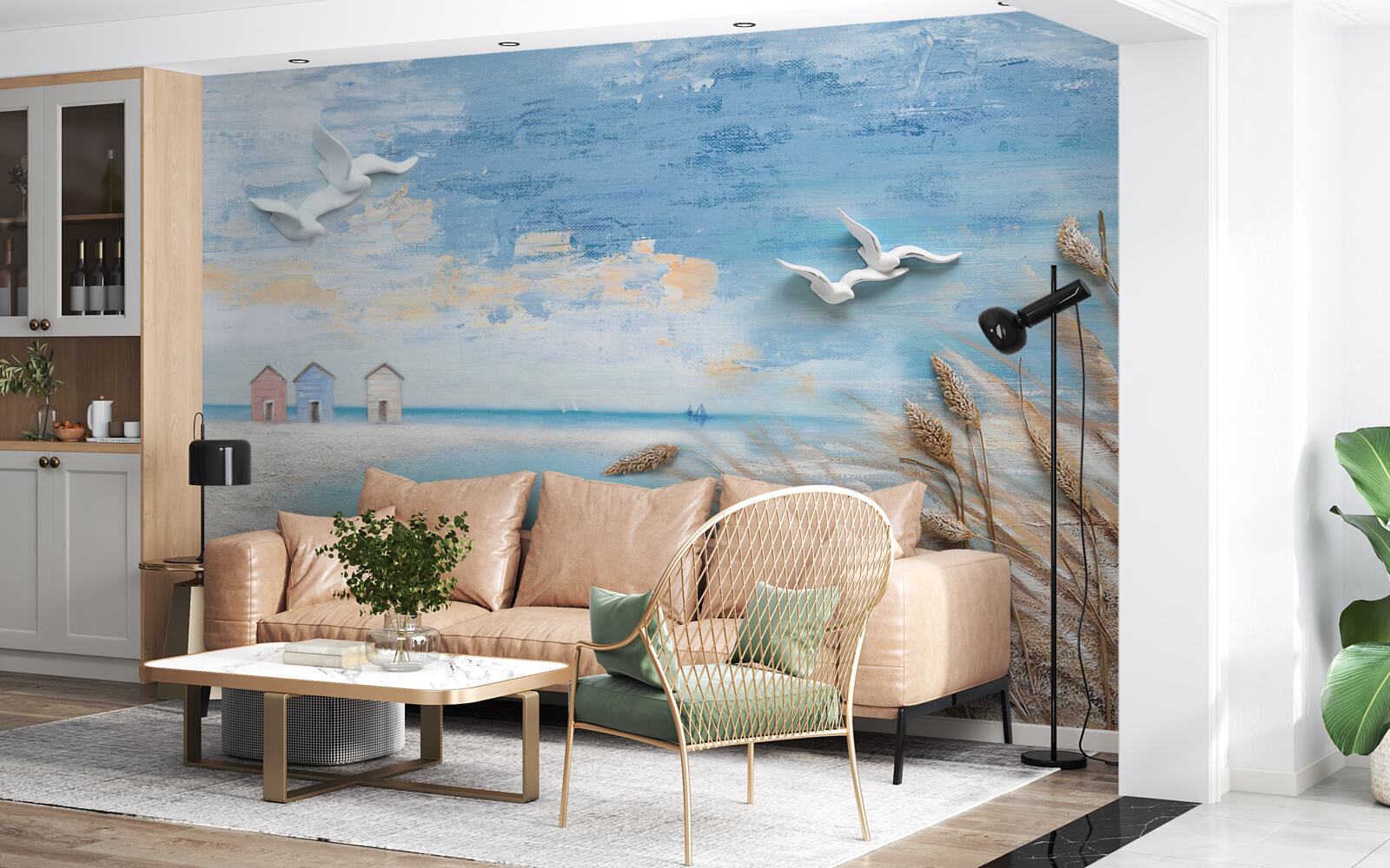 Fotobehang kust in de herfst