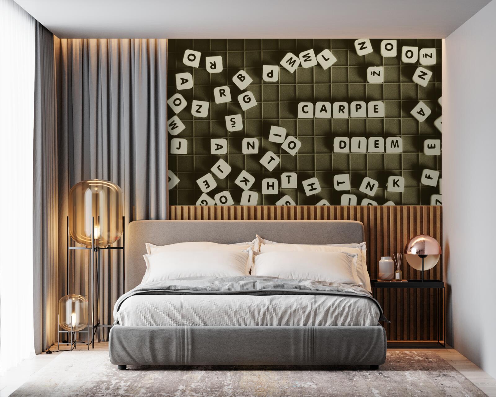 Fotobehang woordspeling