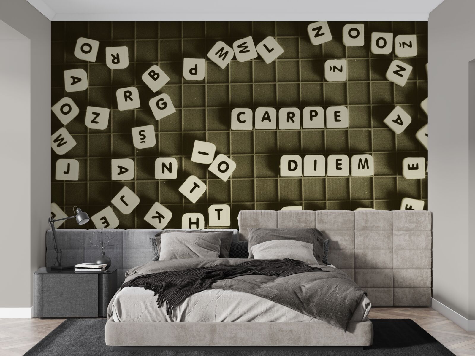 Fotobehang woordspeling