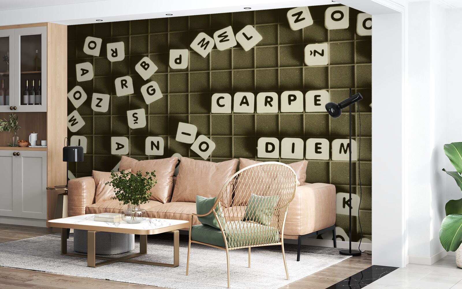 Fotobehang woordspeling