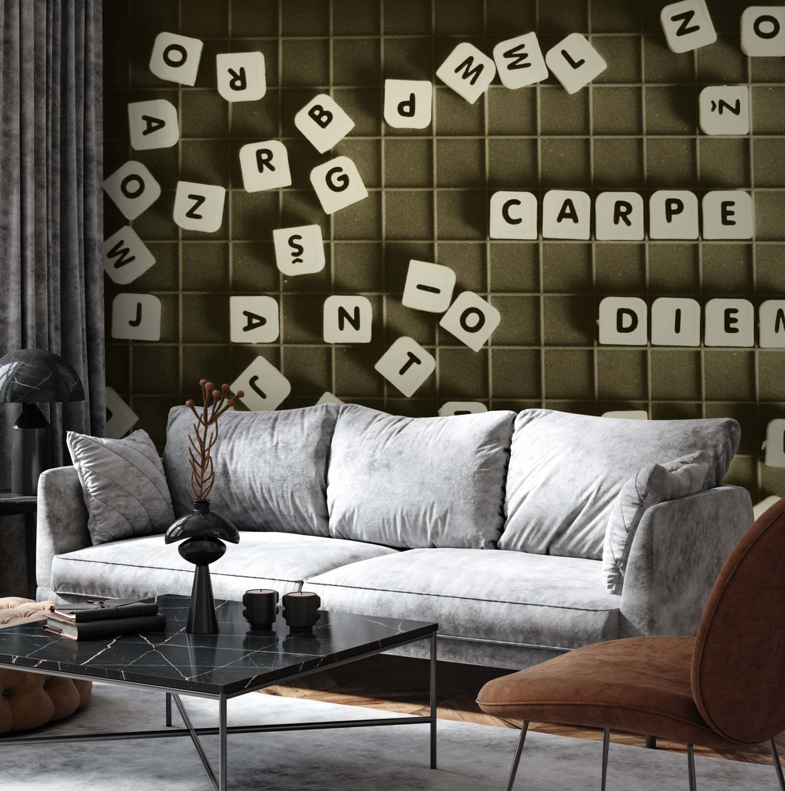 Fotobehang woordspeling