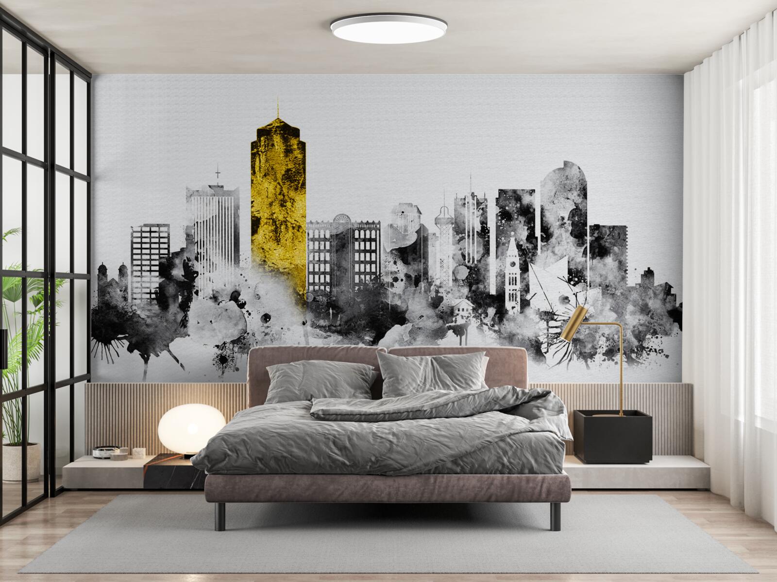 Fotobehang de stad in abstracto