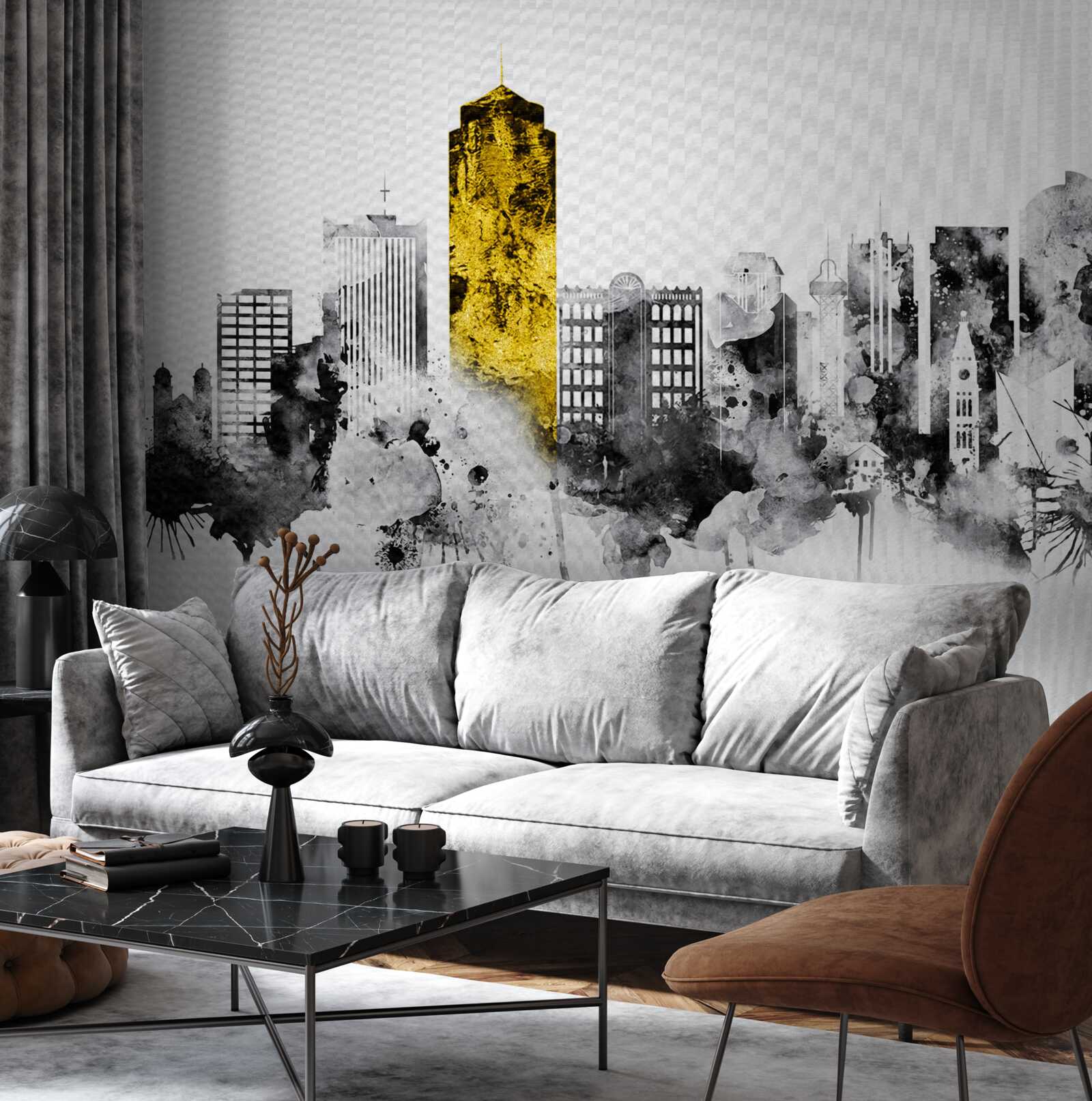 Fotobehang de stad in abstracto