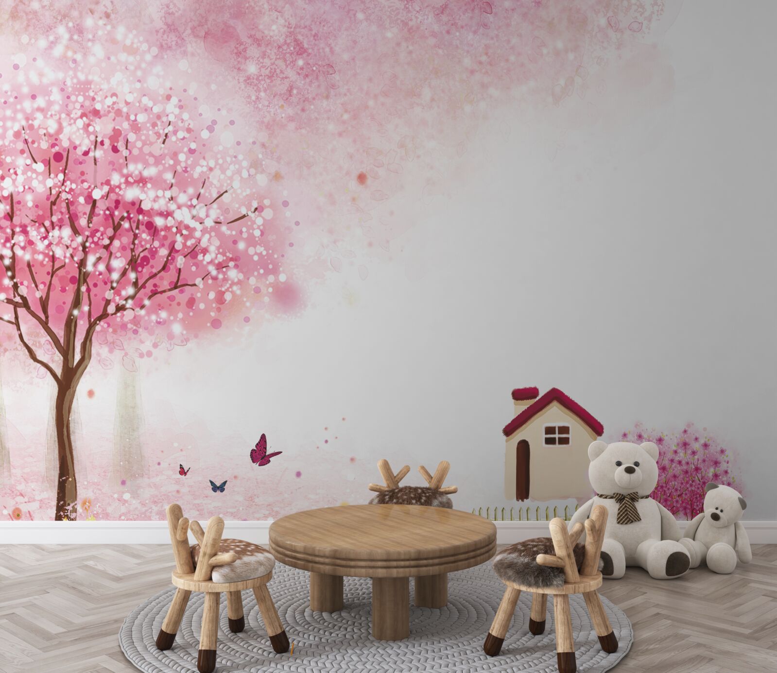 Fotobehang Tuinhuis in Japanse stijl