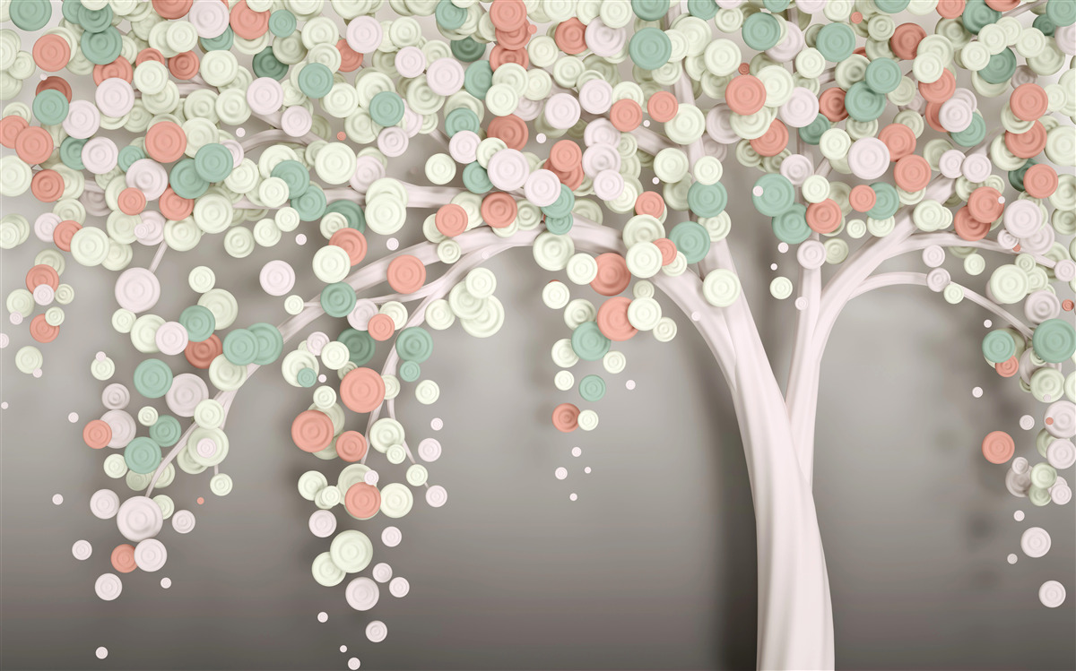 Fotobehang bladeren aan een boom in de herfst