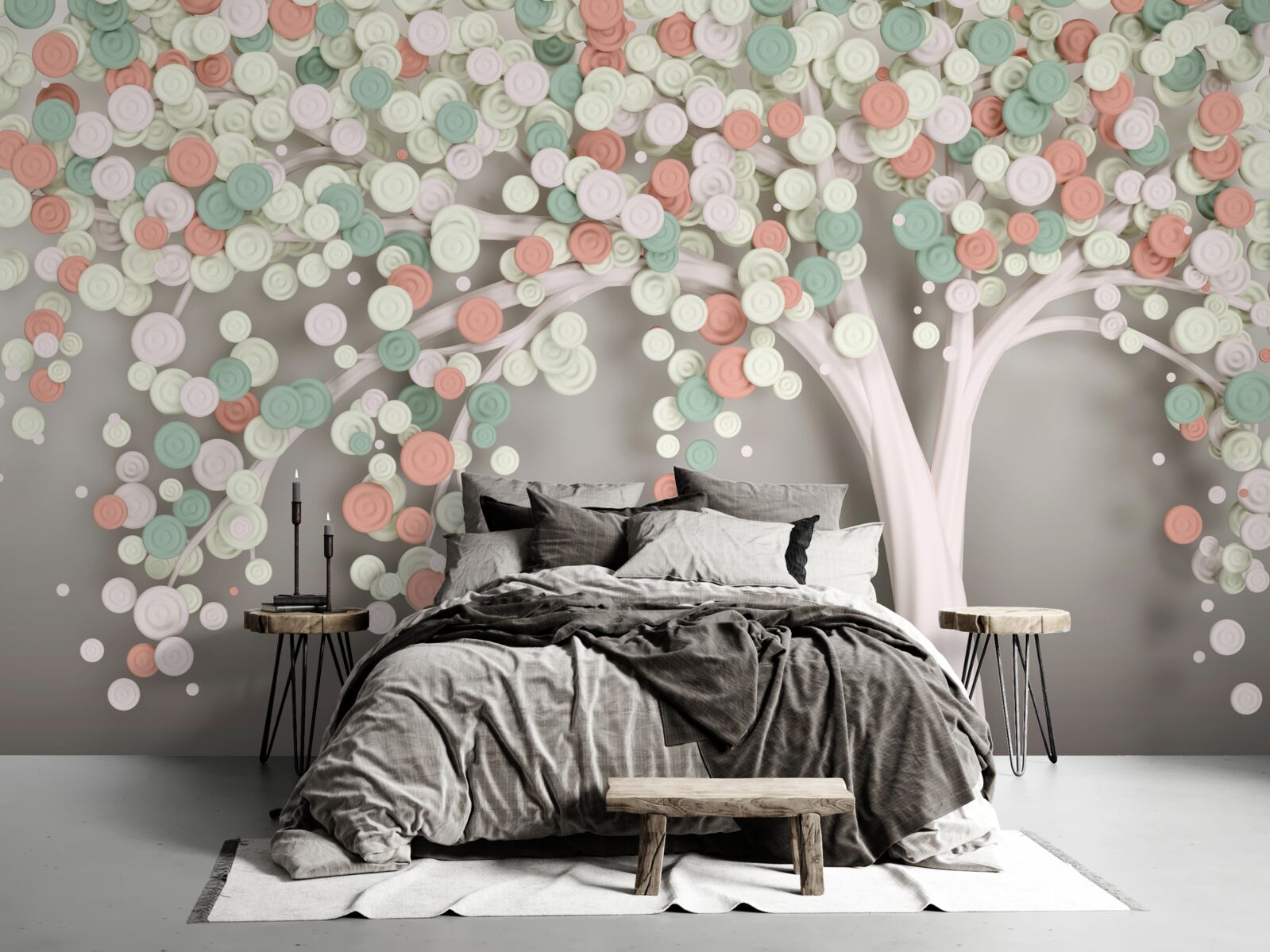 Fotobehang bladeren aan een boom in de herfst