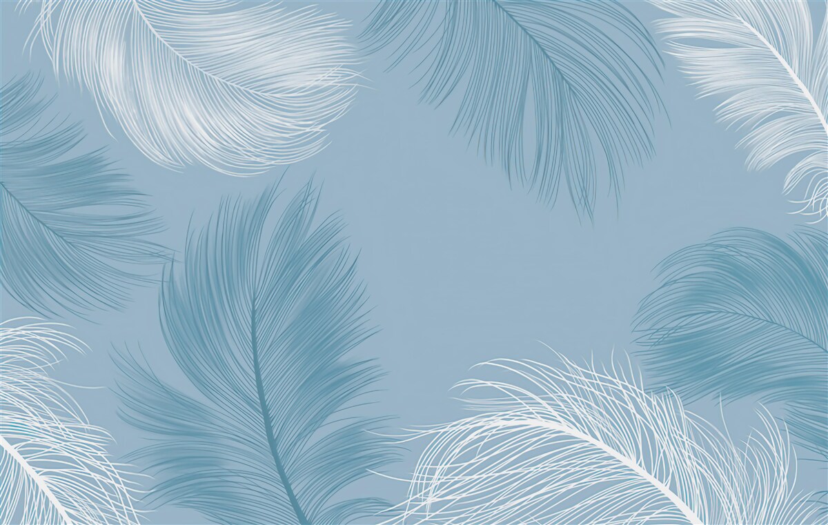 Fotobehang zachte verenachtergrond in de kleur van de lucht