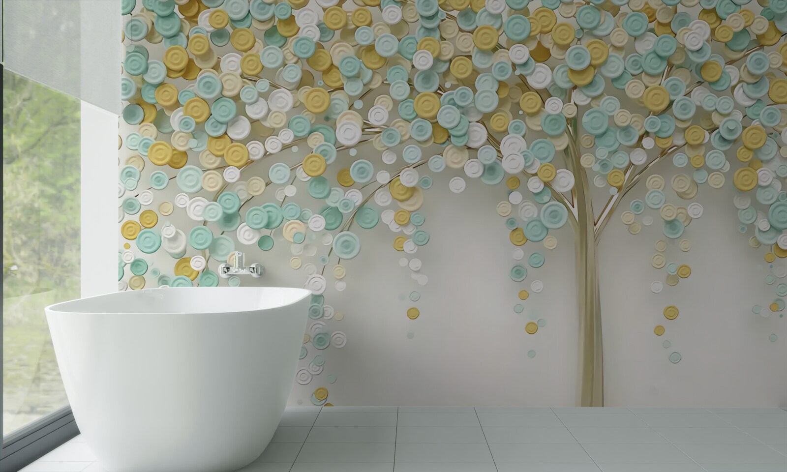 Fotobehang de gloed van zomertinten op hout