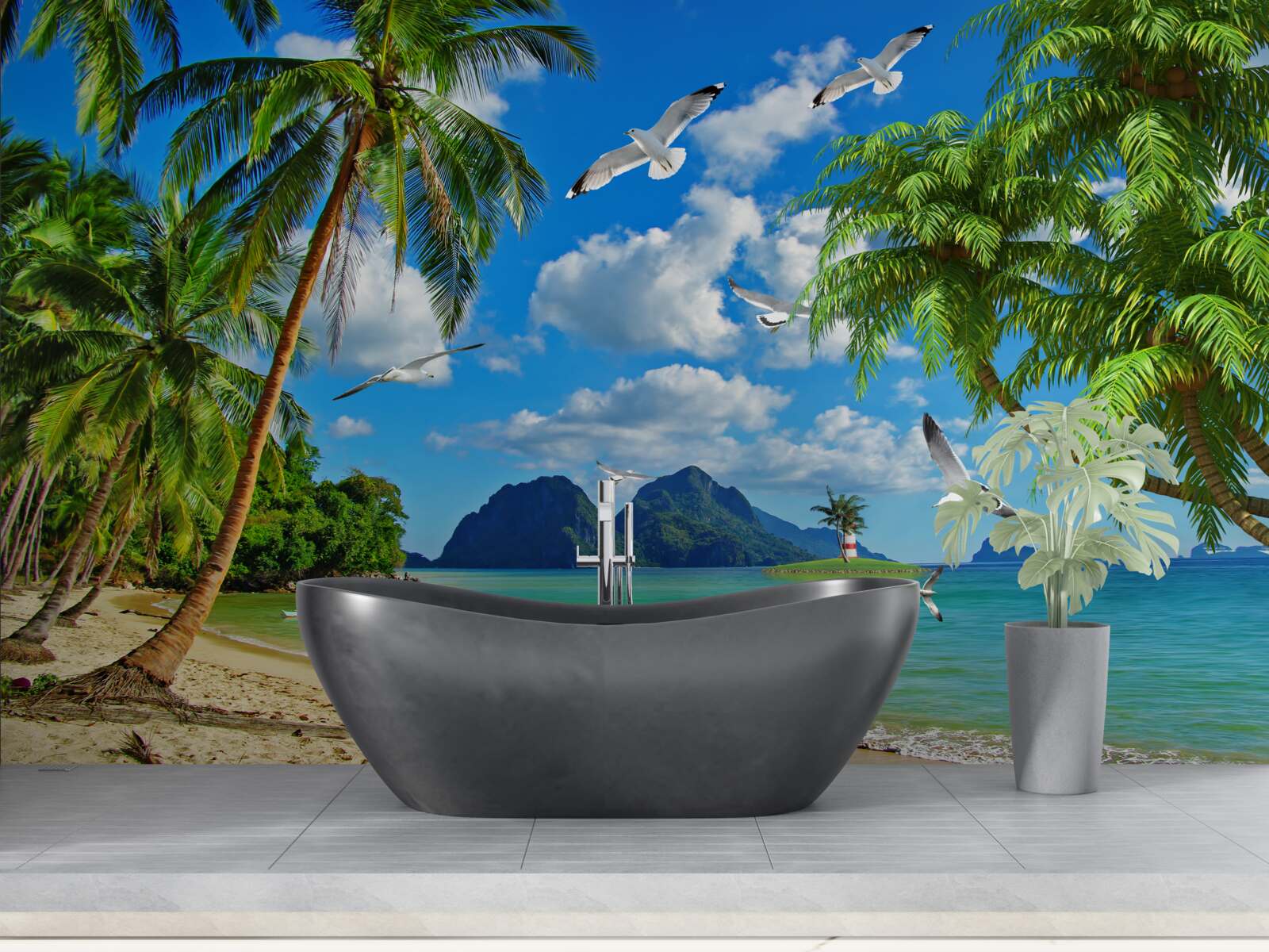 Fotobehang paradijs in de tropen