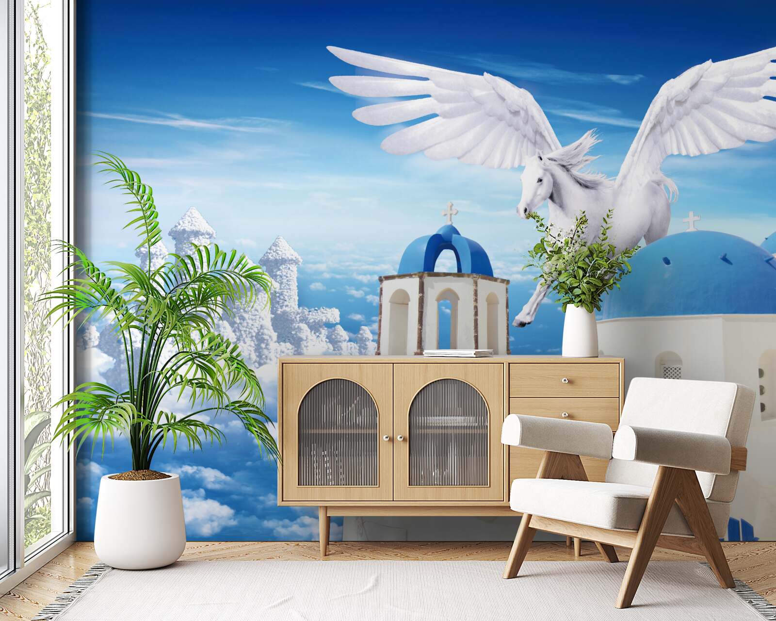 Fotobehang zweefvliegtuig pegasus