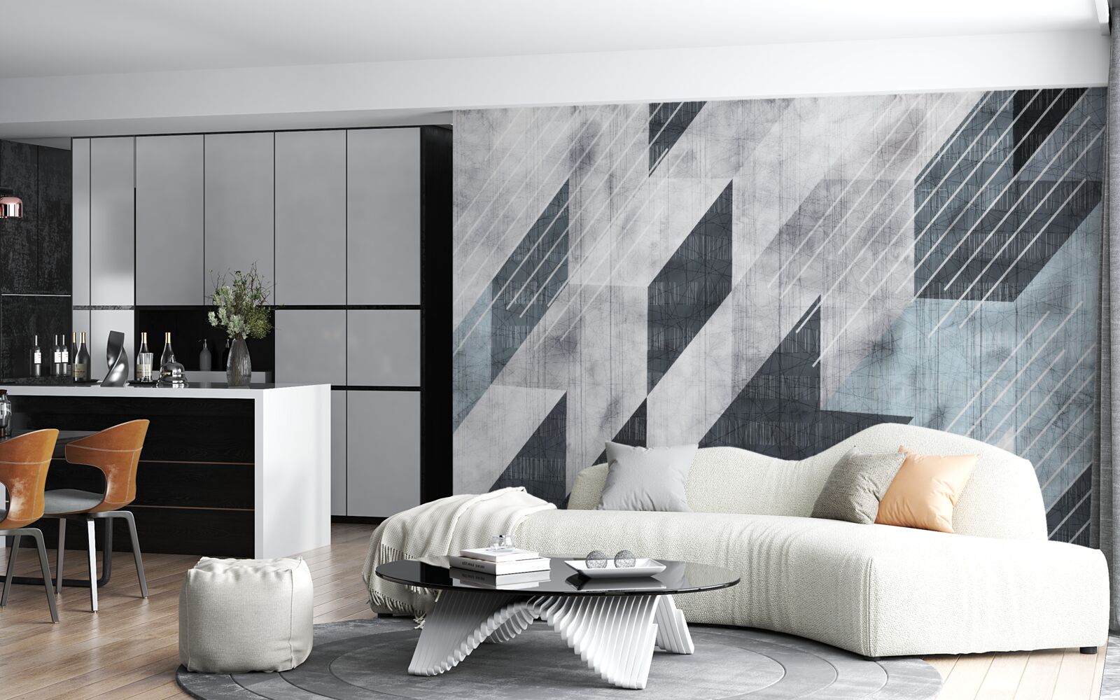 Fotobehang veelbelovende blokken