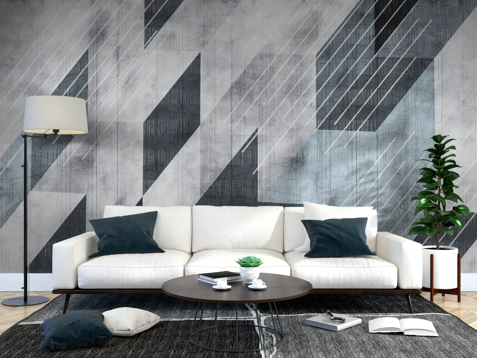 Fotobehang veelbelovende blokken