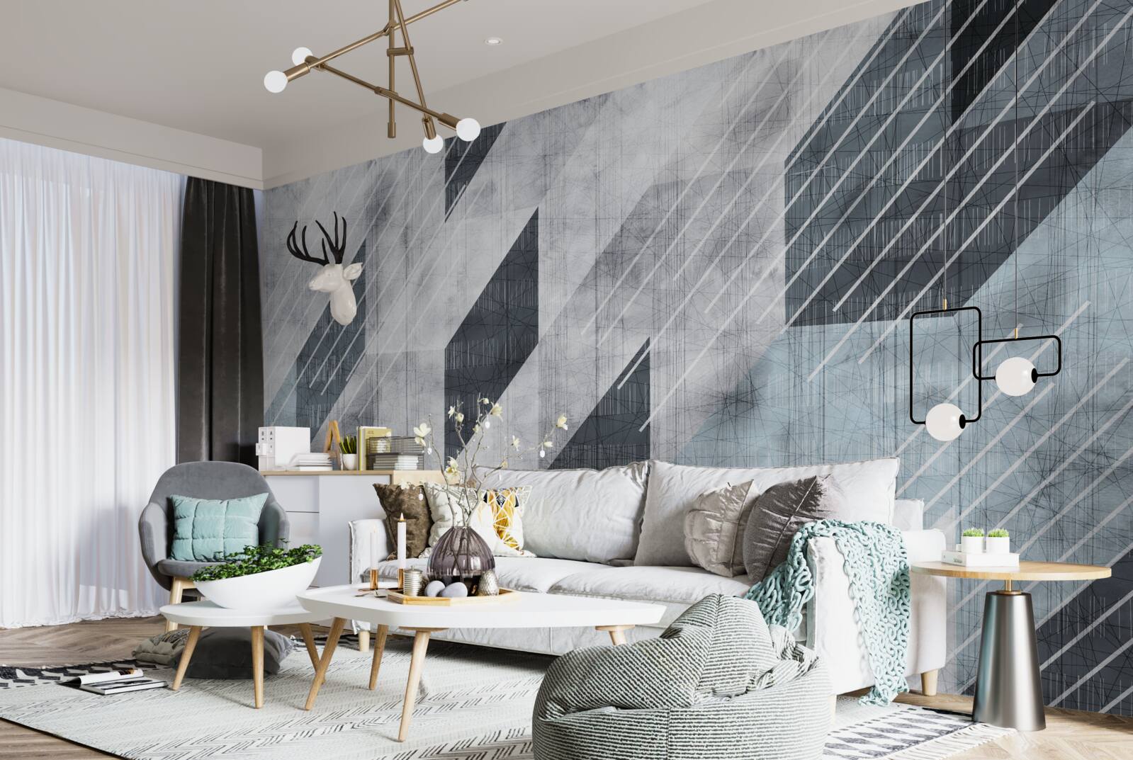 Fotobehang veelbelovende blokken