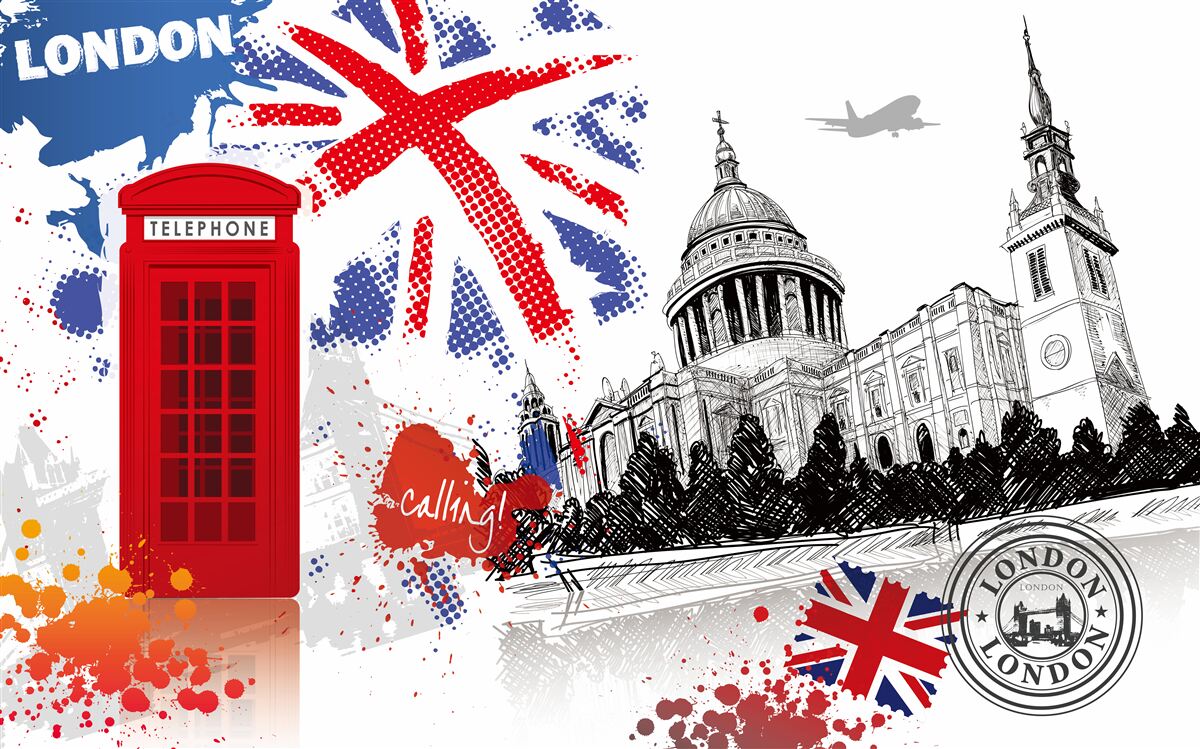 Fotobehang een opmerkelijk symbool van Londen