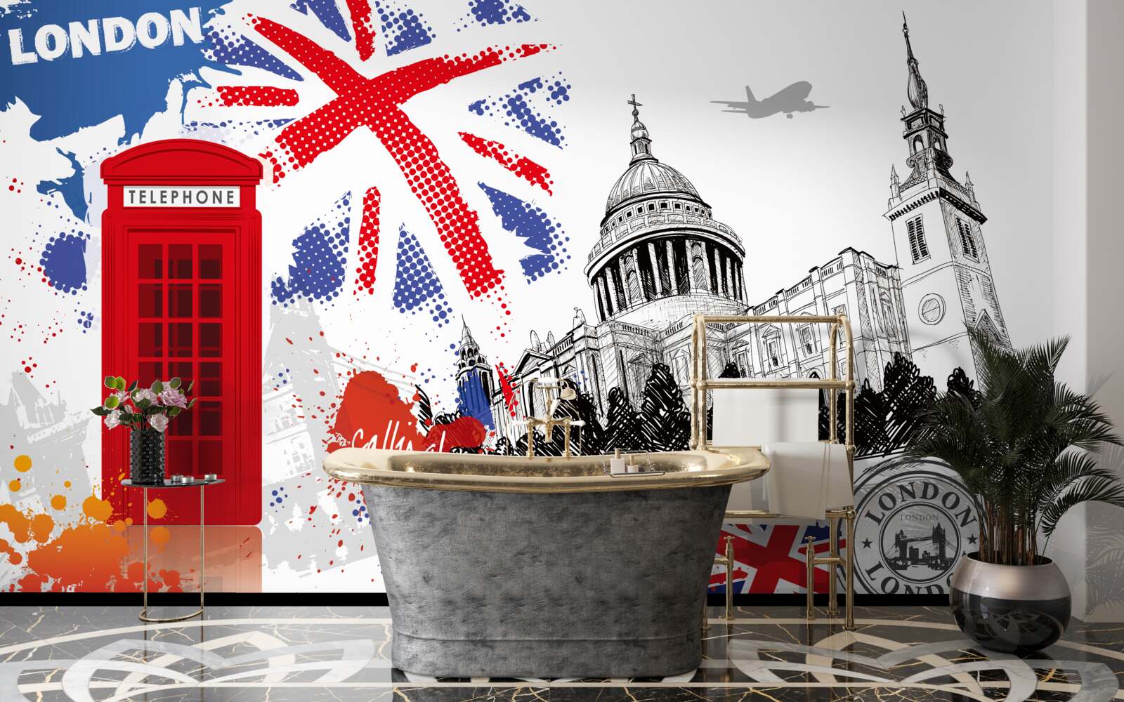 Fotobehang een opmerkelijk symbool van Londen
