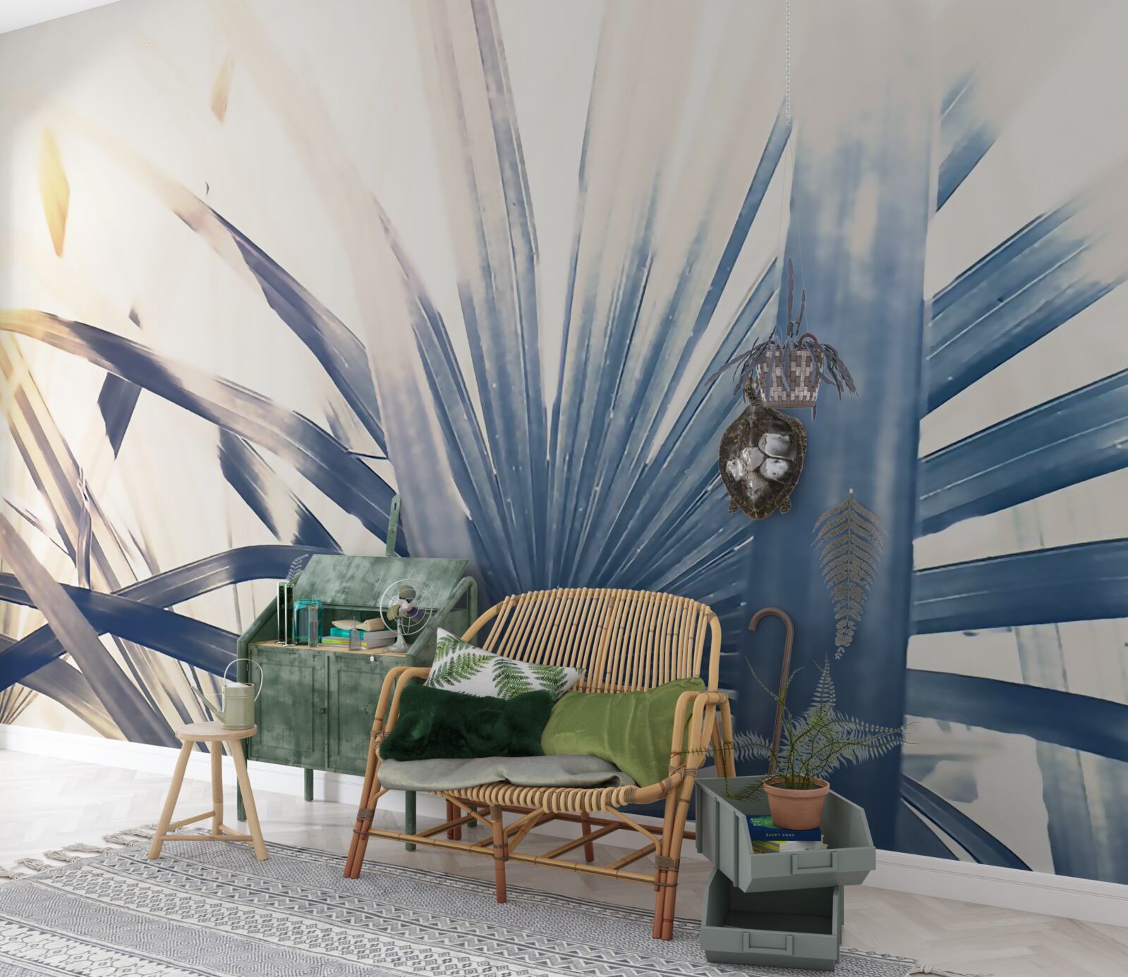 Fotobehang close-ups van palmbladeren