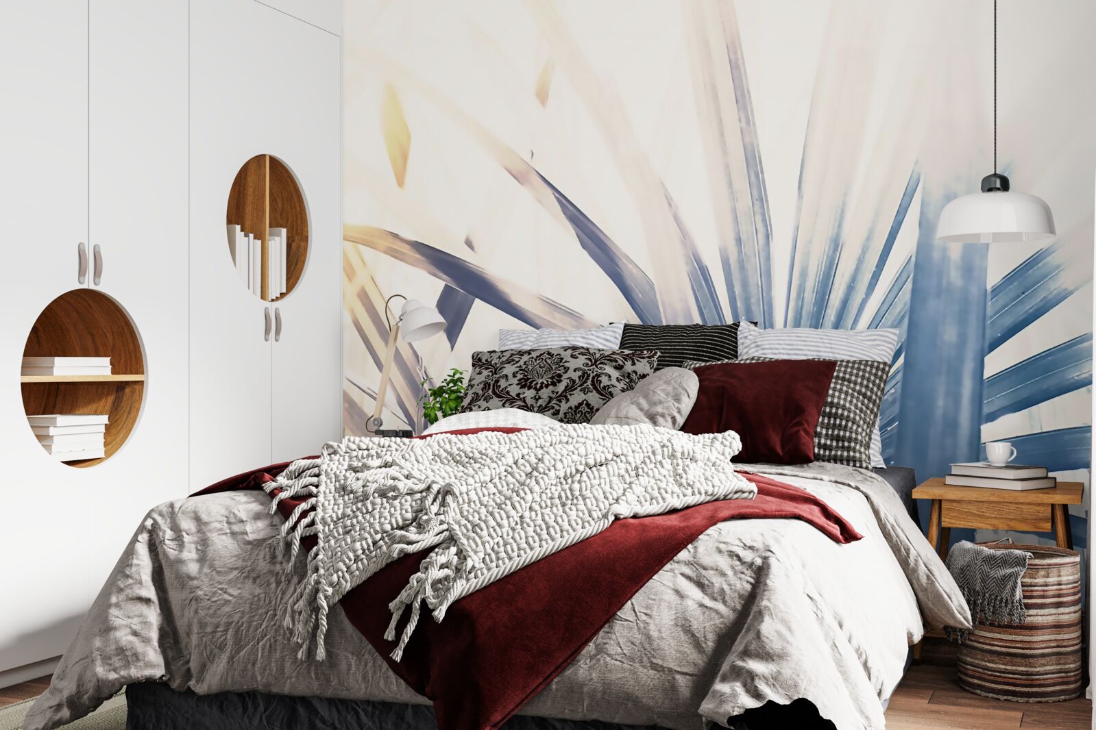 Fotobehang close-ups van palmbladeren