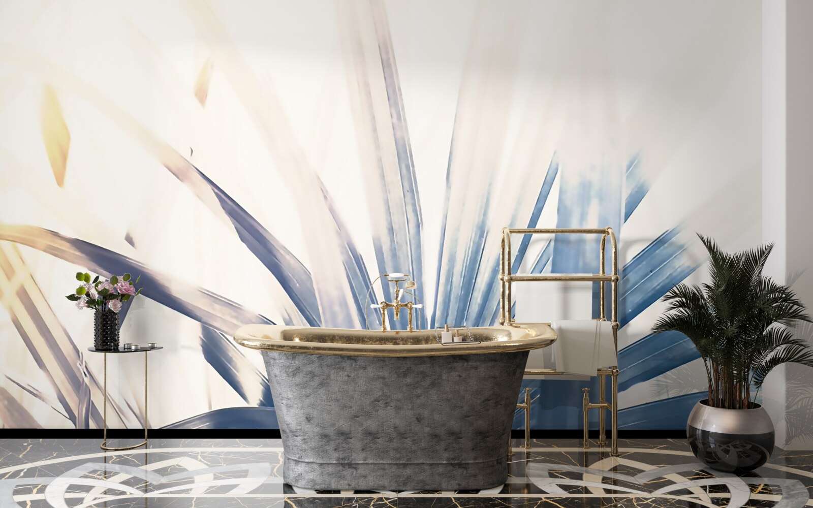 Fotobehang close-ups van palmbladeren