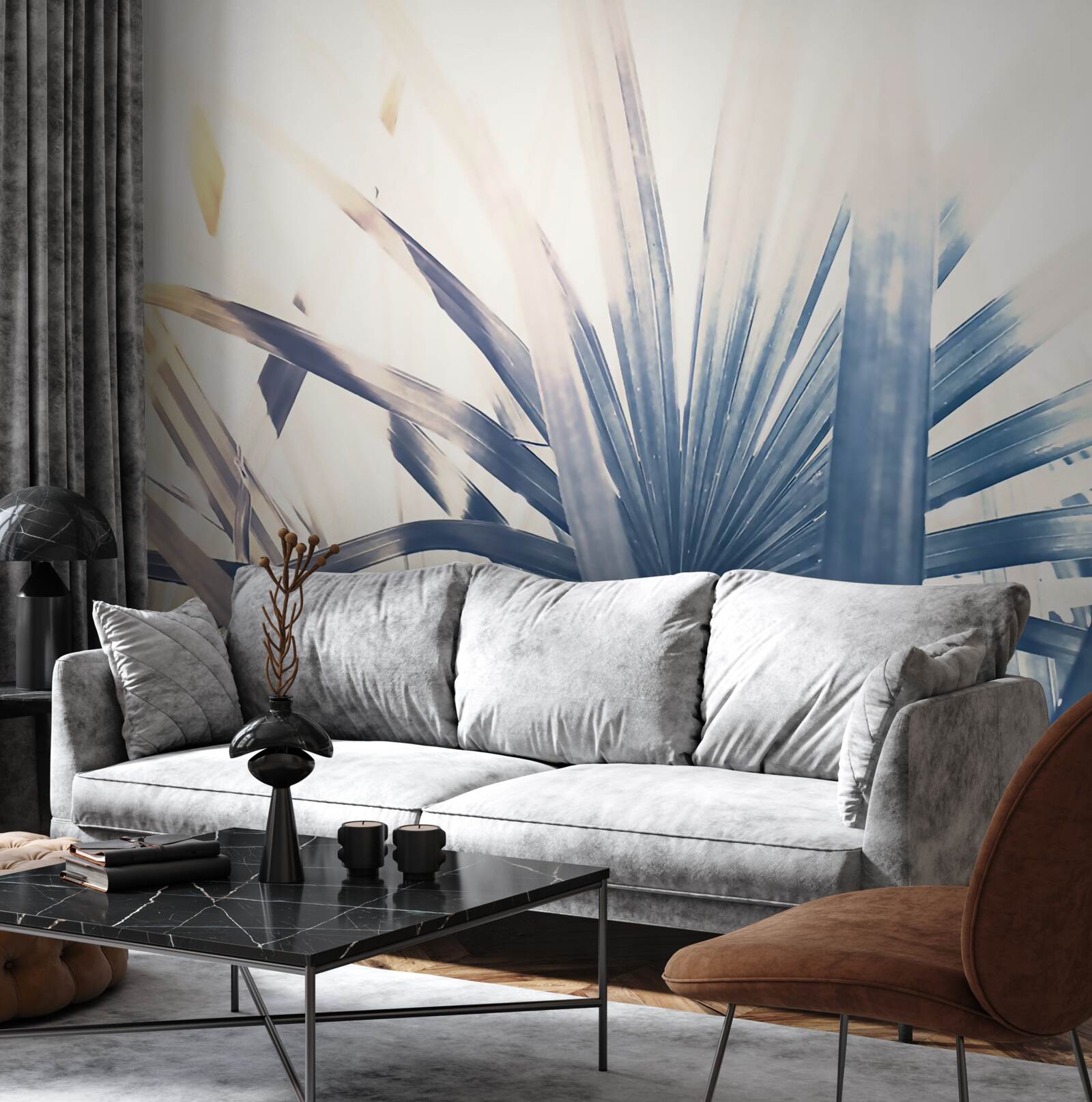 Fotobehang close-ups van palmbladeren