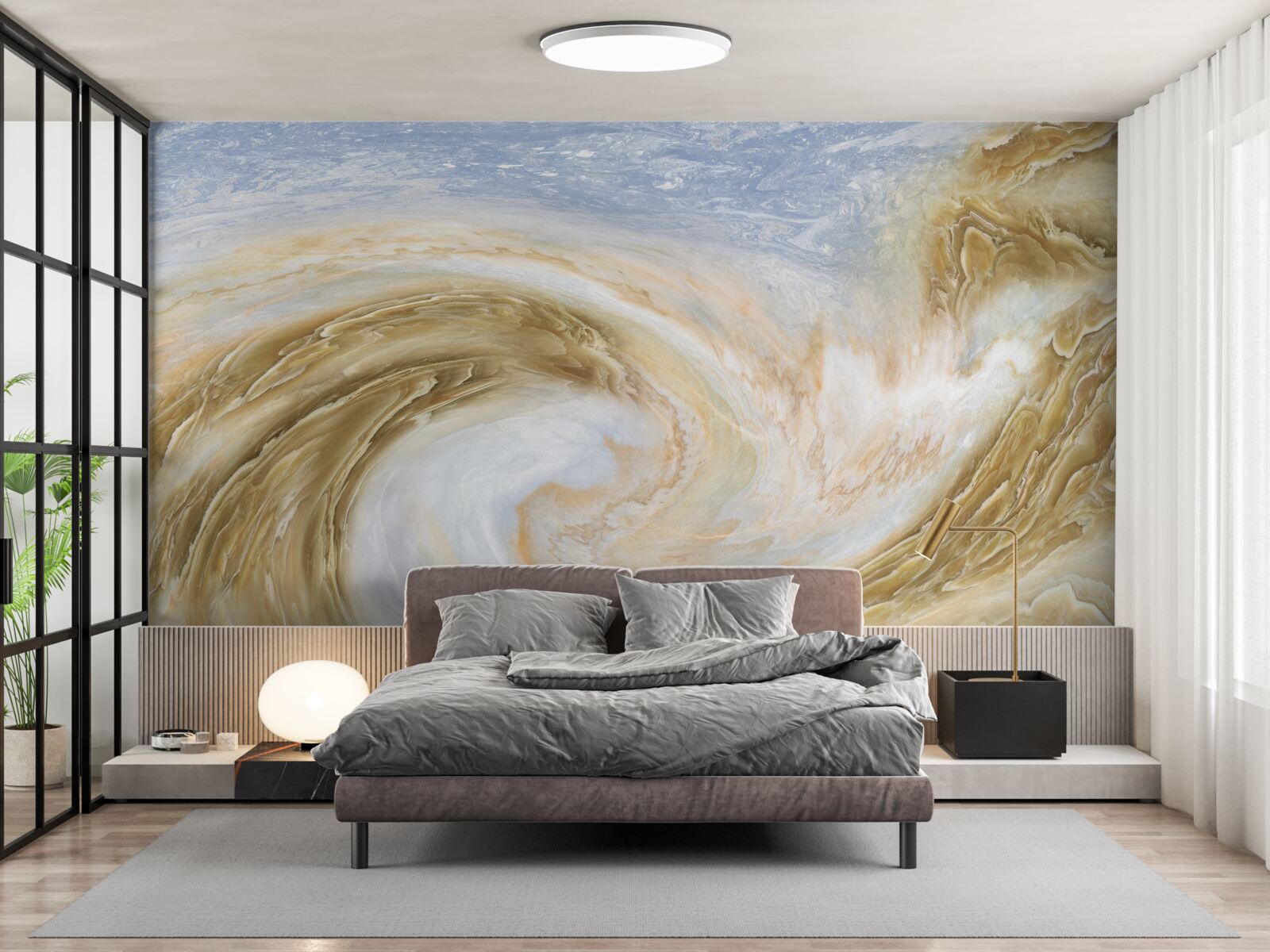 Fotobehang contact tussen twee cyclonen