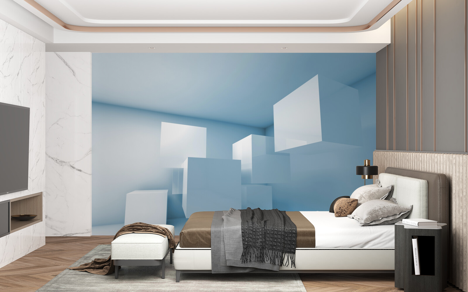 Fotobehang abstracte geometrische structuur