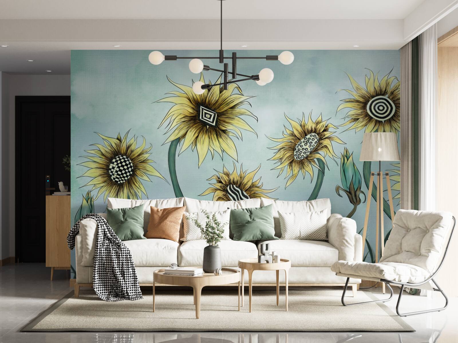 Fotobehang verbazingwekkende gouden knoppen