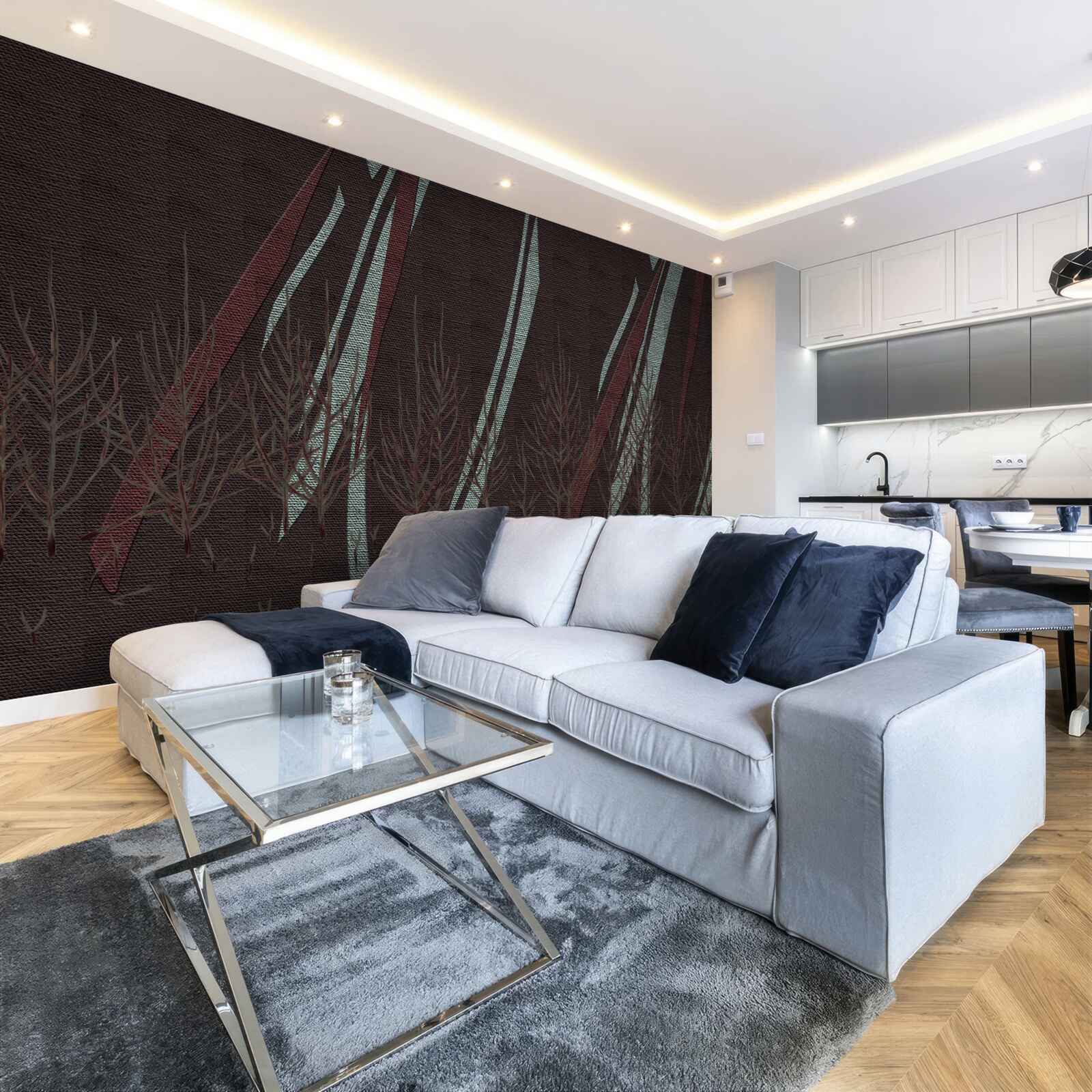 Fotobehang hevige regen